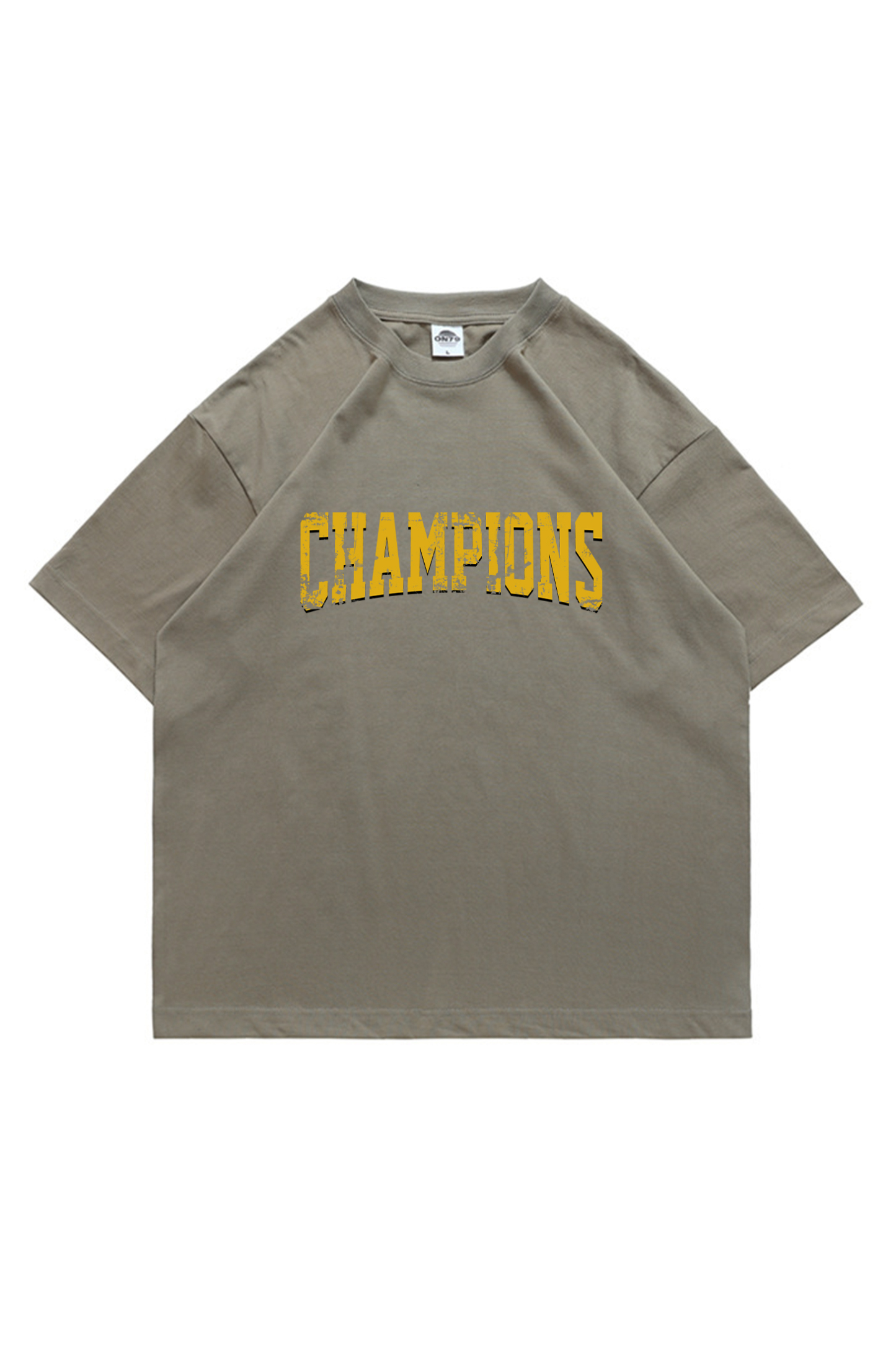 Champion Football Guitar Print Short-sleeved Cotton T-shirt
