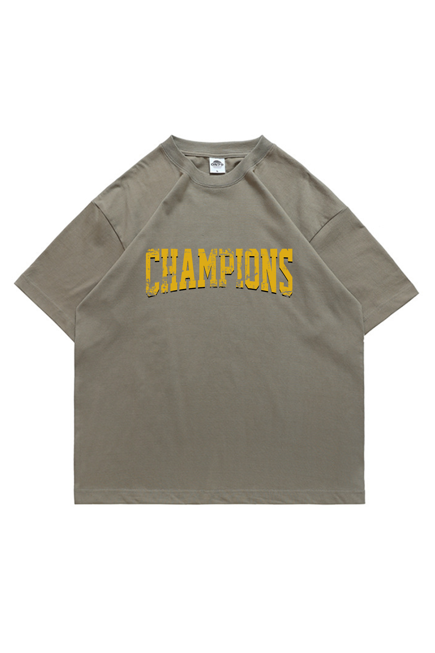 Champion Football Guitar Print Short-sleeved Cotton T-shirt