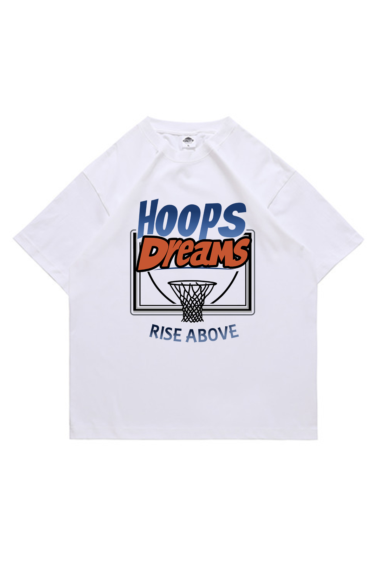 Hoops Dreams Printed Short-sleeved Cotton T-shirt