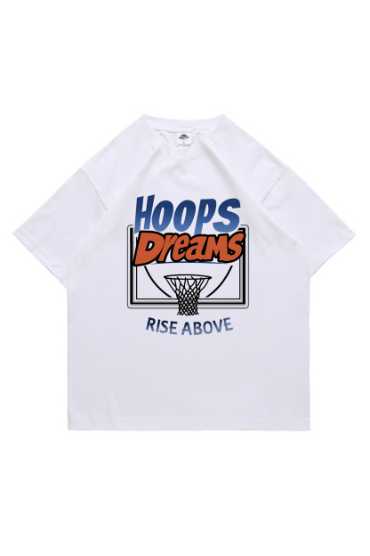 Hoops Dreams Printed Short-sleeved Cotton T-shirt