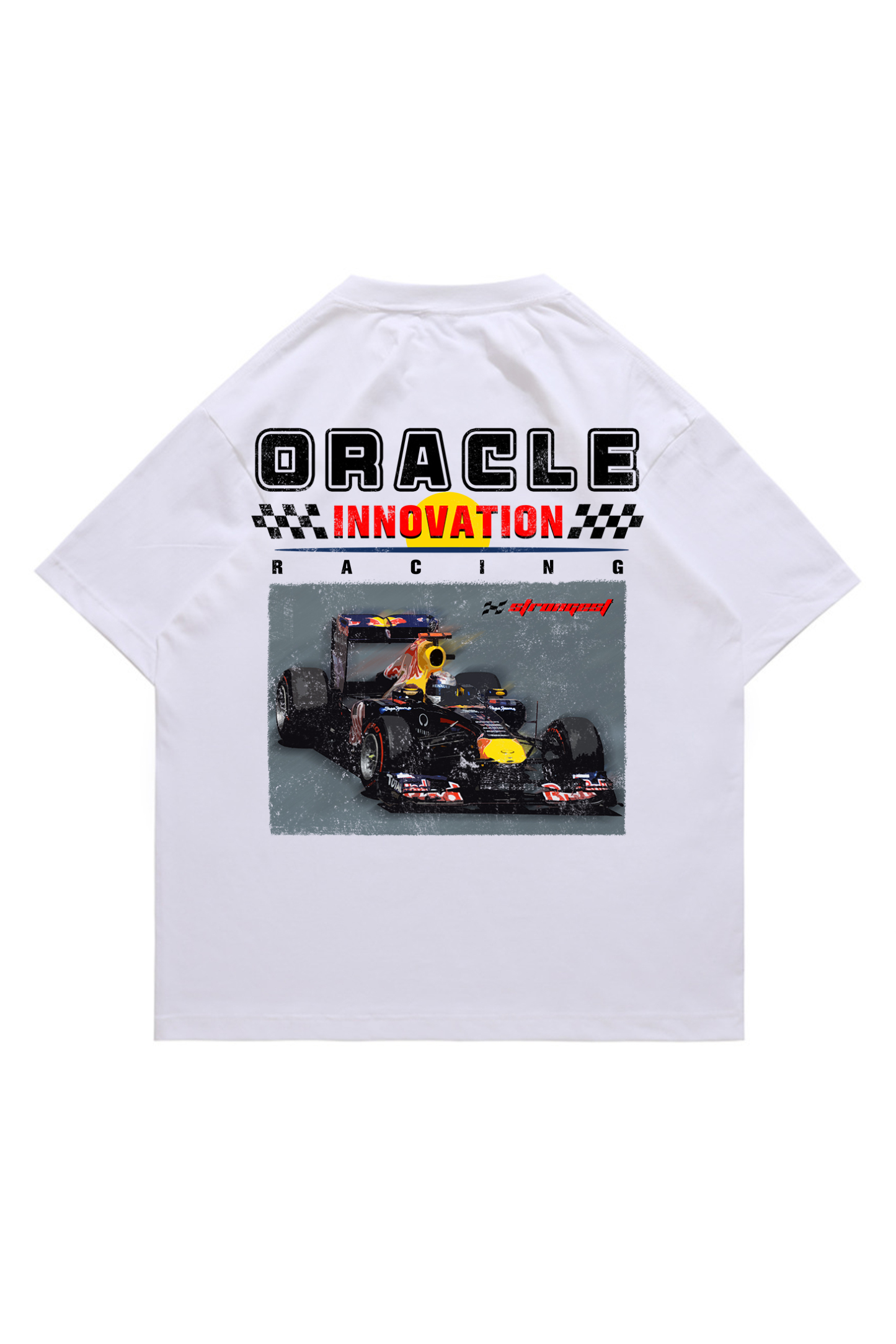 Oracle Racing Printed Short-sleeved Cotton T-shirt