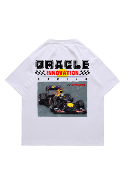 Oracle Racing Printed Short-sleeved Cotton T-shirt