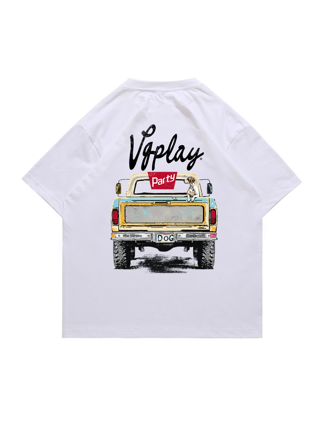 Pickup Truck Printed Short-sleeved Cotton T-shirt