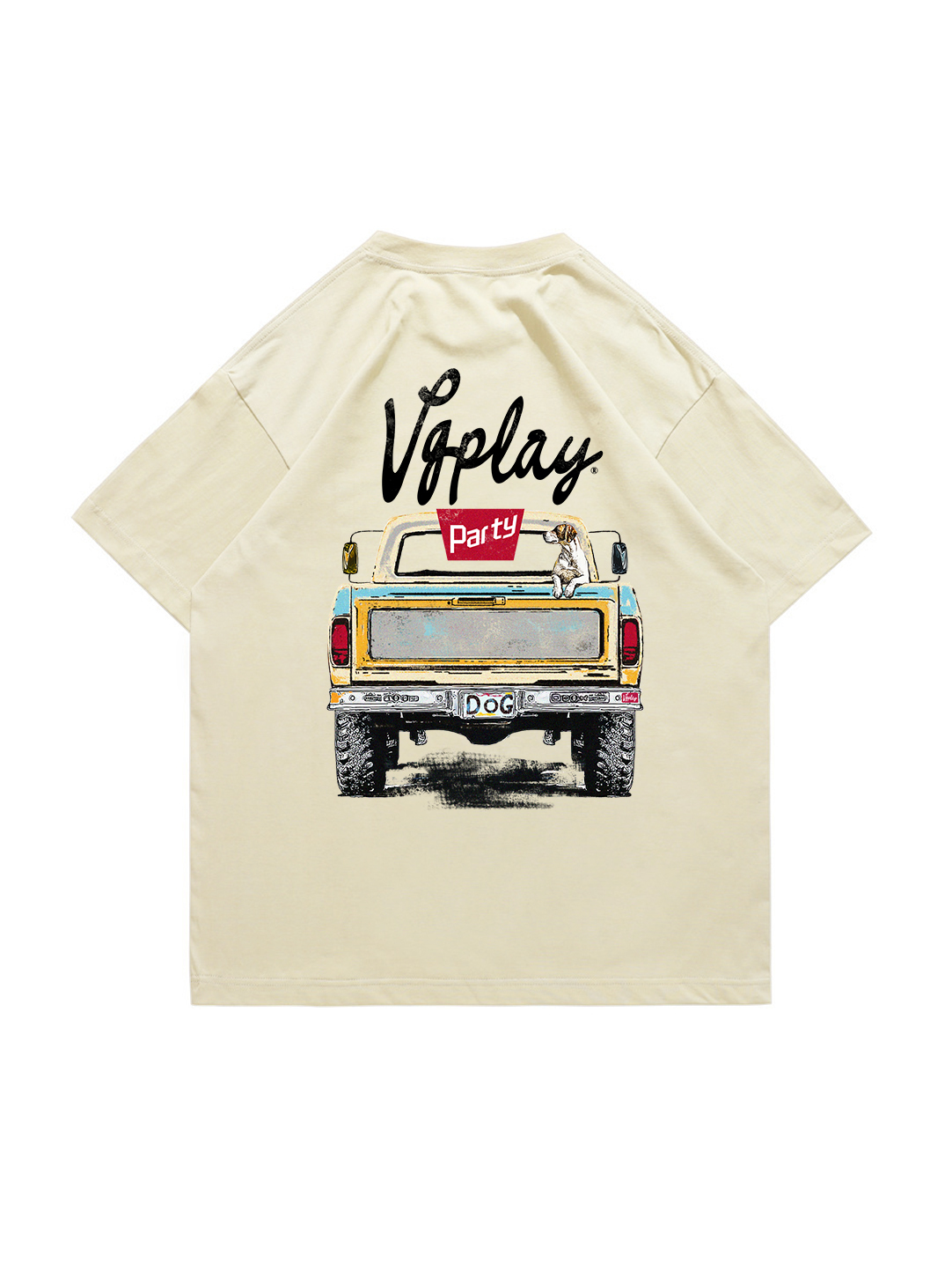 Pickup Truck Printed Short-sleeved Cotton T-shirt