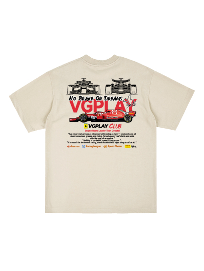 No Break On Dream Printed Short-sleeved Cotton T-shirt