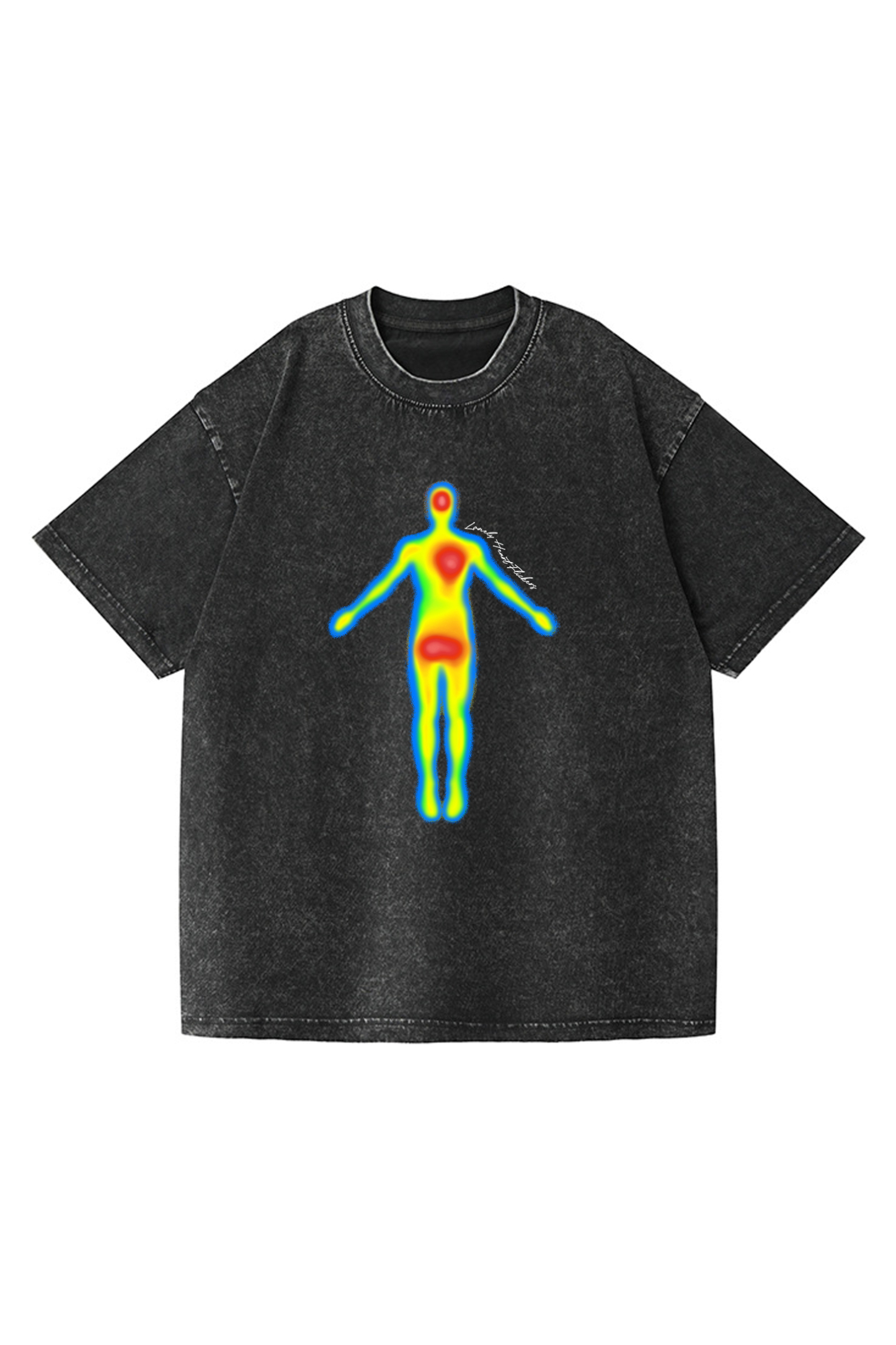 Body Heatmap Print Short-sleeved T-shirt