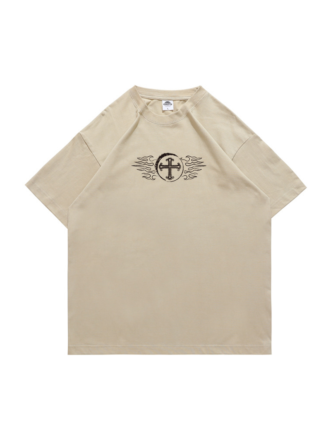 Faith Above All Printed Short-sleeved Cotton T-shirt