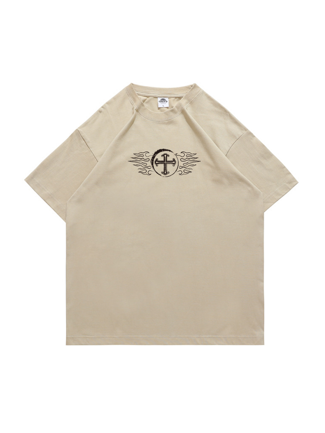 Faith Above All Printed Short-sleeved Cotton T-shirt