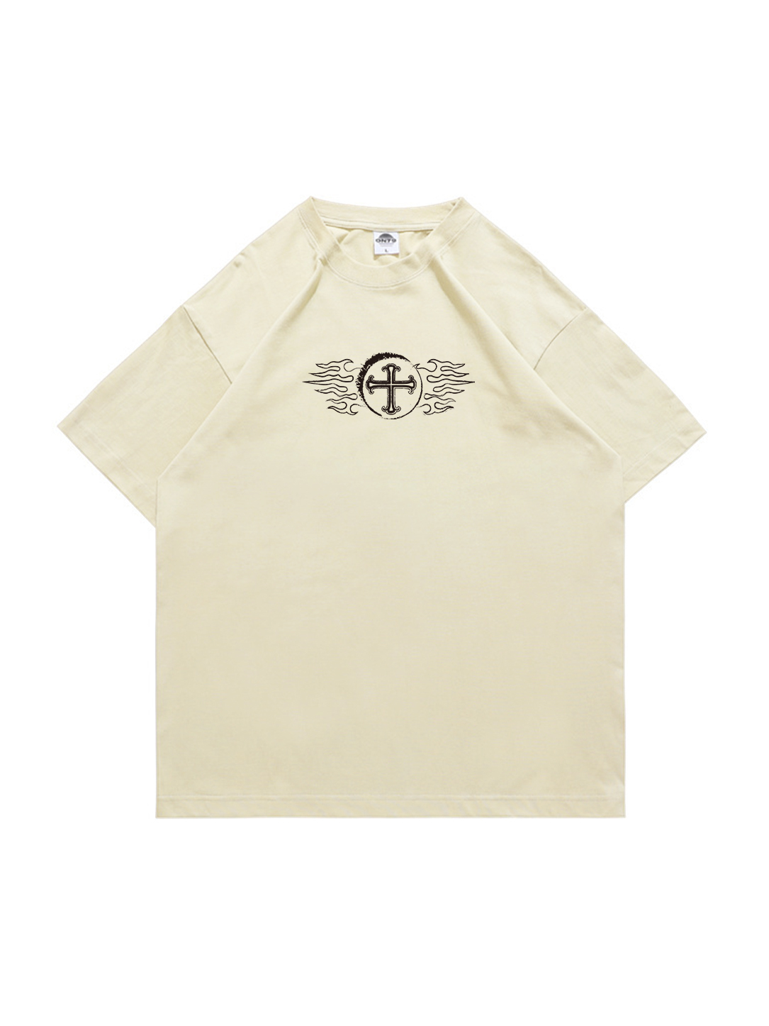 Faith Above All Printed Short-sleeved Cotton T-shirt