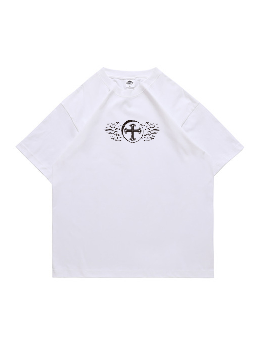 Faith Above All Printed Short-sleeved Cotton T-shirt