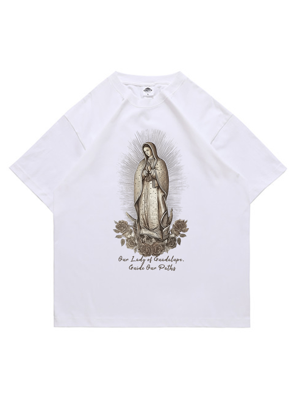 Guide Our Paths Printed Short-sleeved Cotton T-shirt