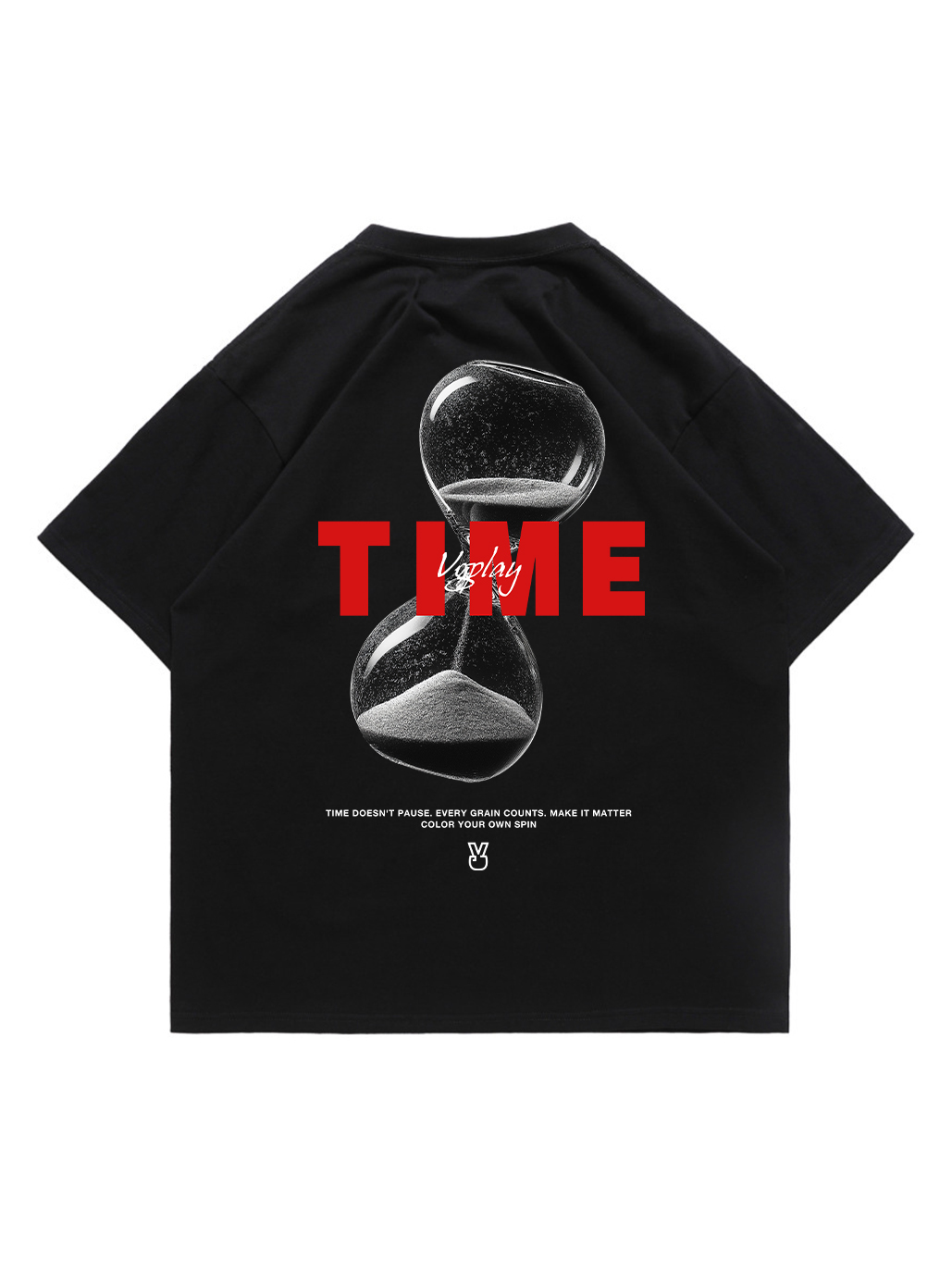 Hourglass Printed Short-sleeved Cotton T-shirt