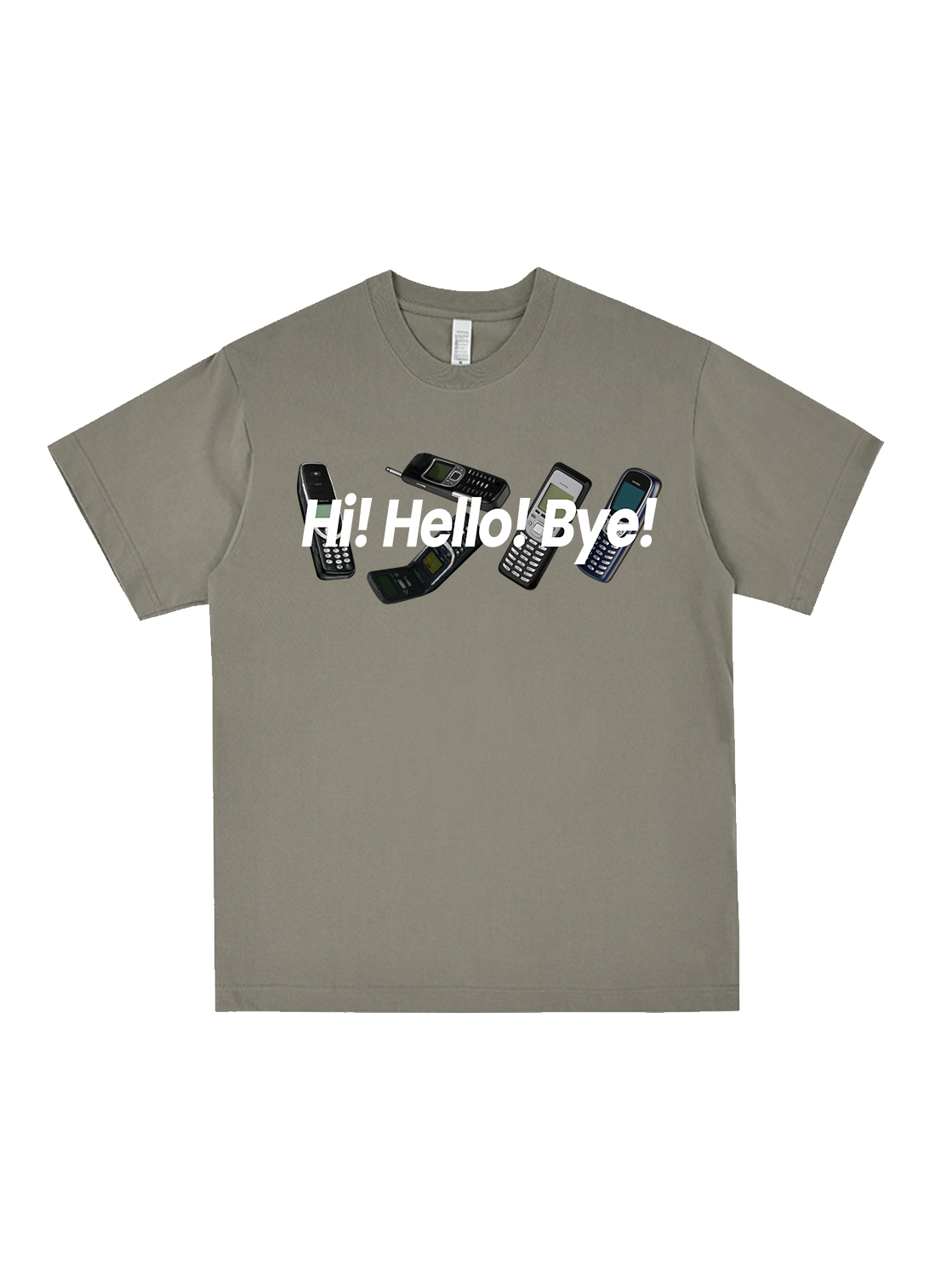 Make A Call Printed Short-sleeved Cotton T-shirt