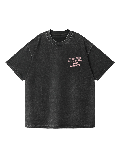 The Lord Printed Short-sleeved Washed Cotton T-shirt