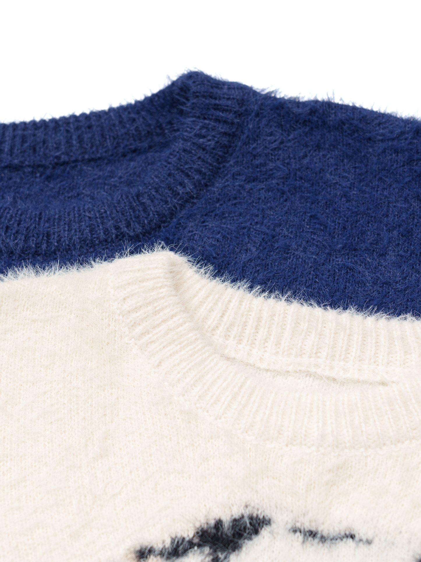 Spring Street Style Dog Embroidery Crewneck Vintage Sweater