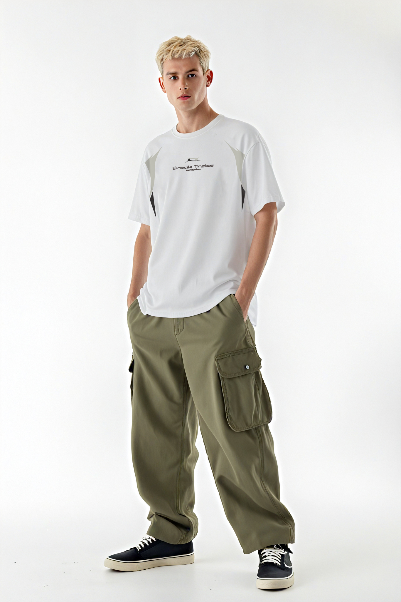 Functional Racing Suit Print Simple Trendy Short-sleeved T-shirt