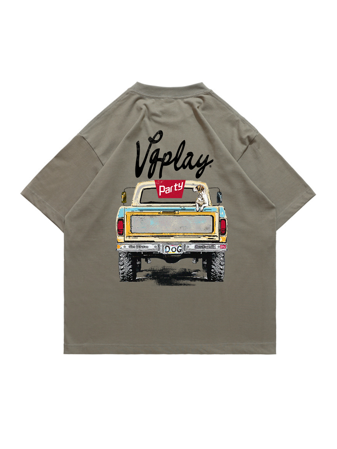 Pickup Truck Printed Short-sleeved Cotton T-shirt