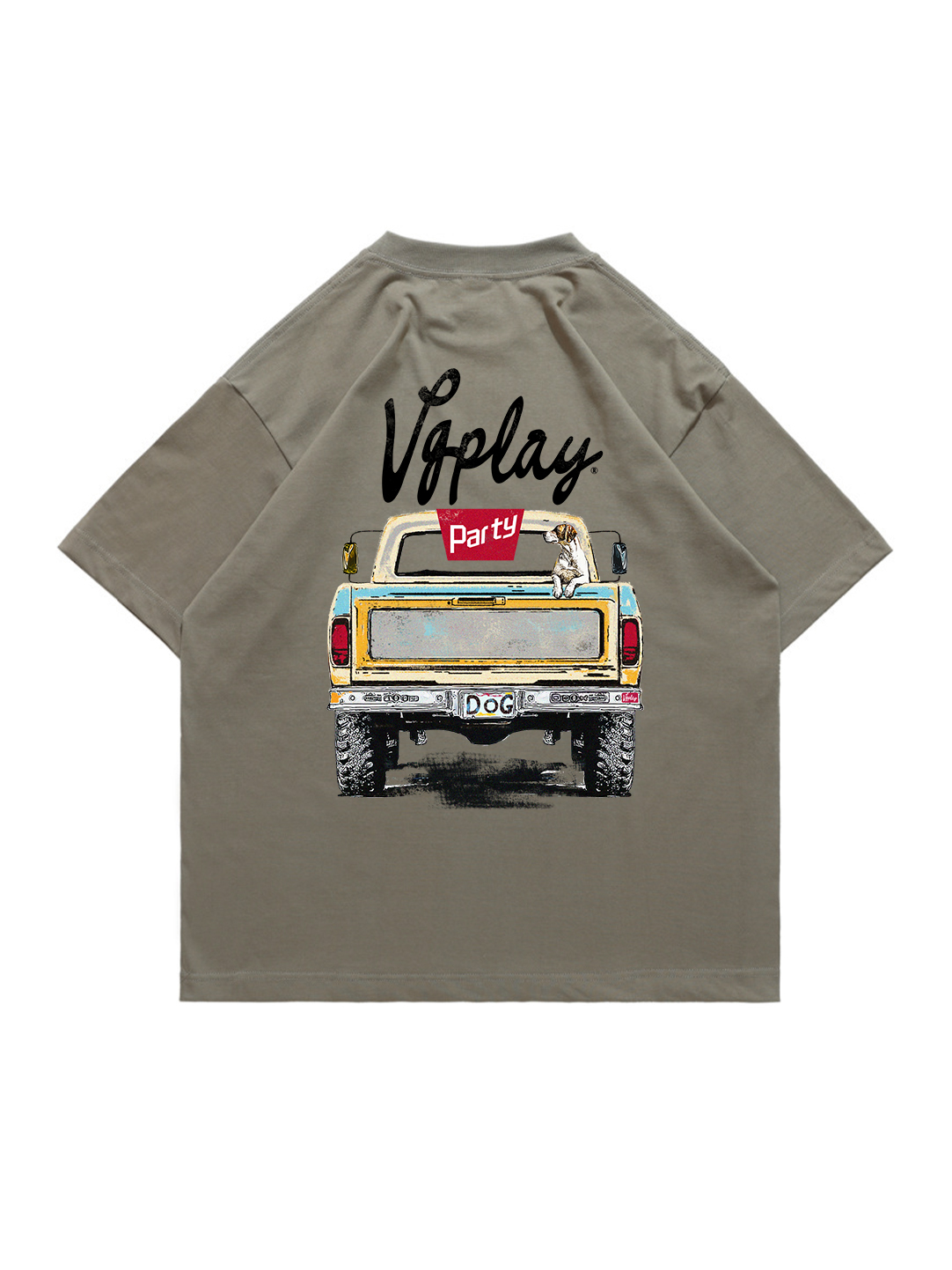 Pickup Truck Printed Short-sleeved Cotton T-shirt