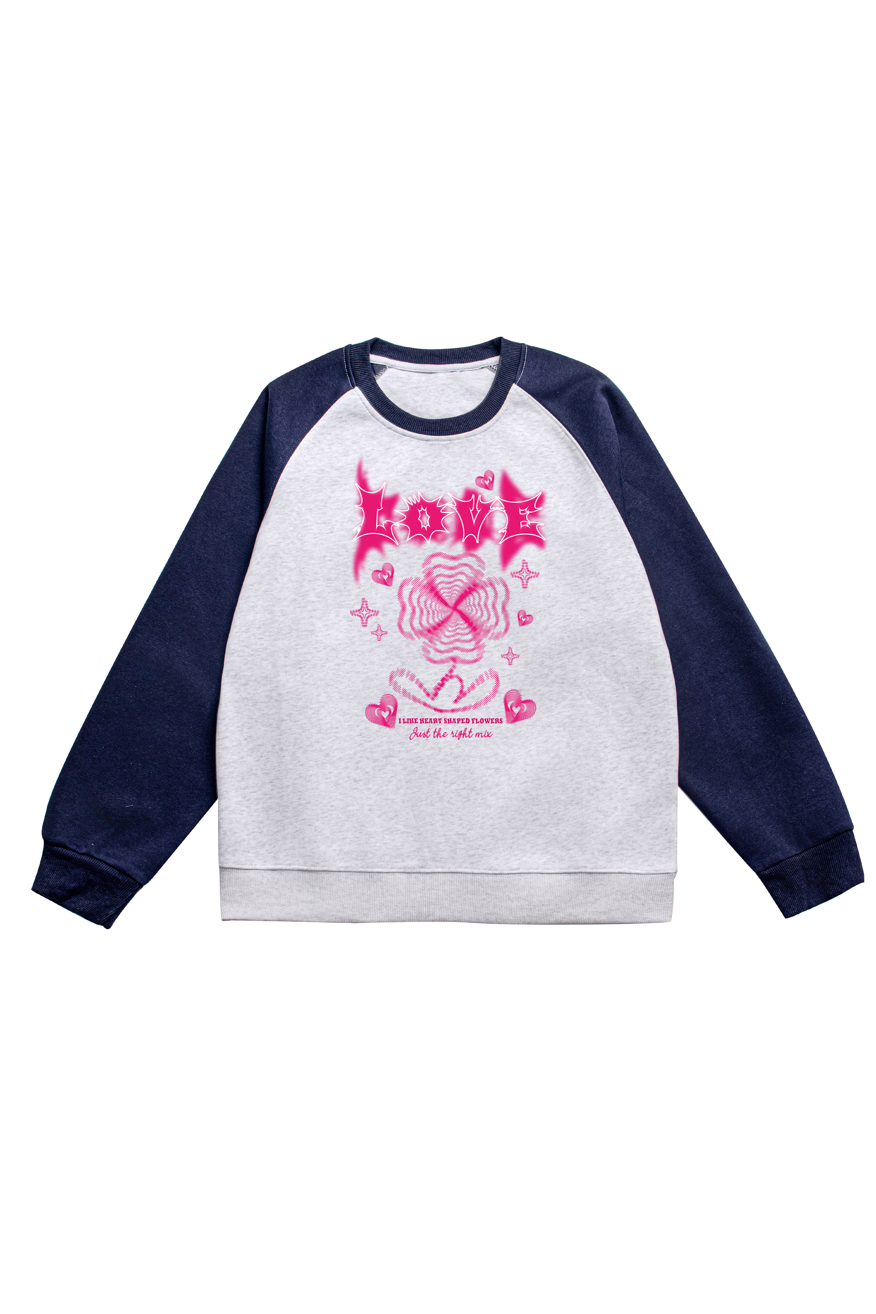 Love Print Long Sleeve Cotton T-Shirt