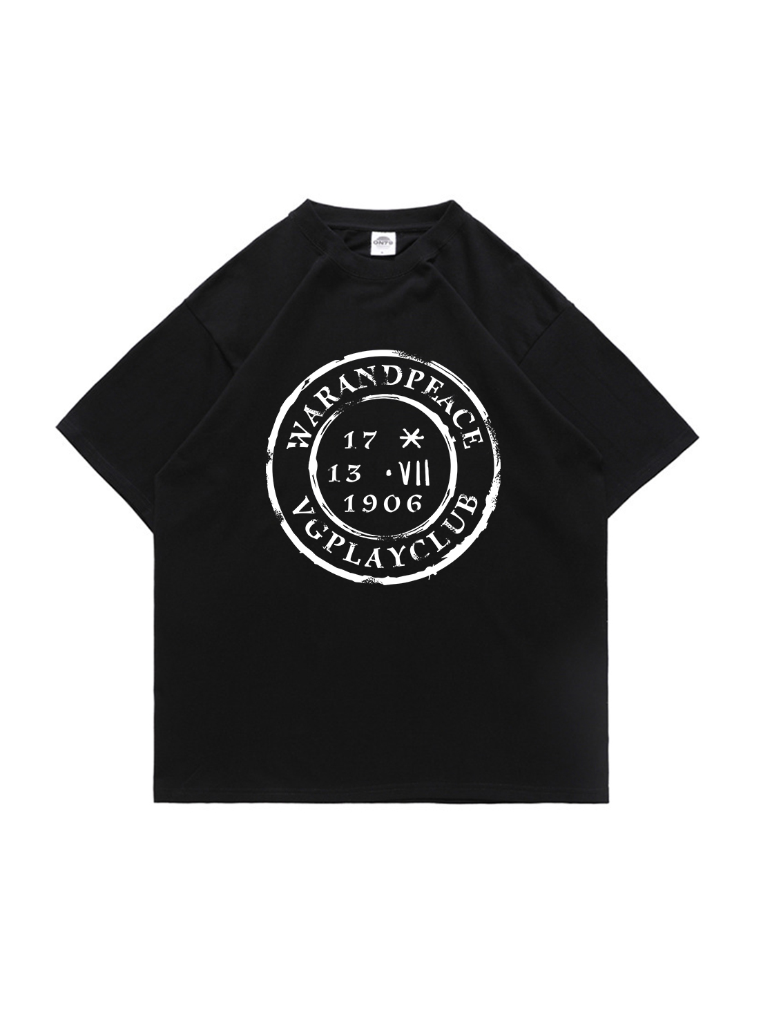 War And Peace Printed Short-sleeved Cotton T-shirt