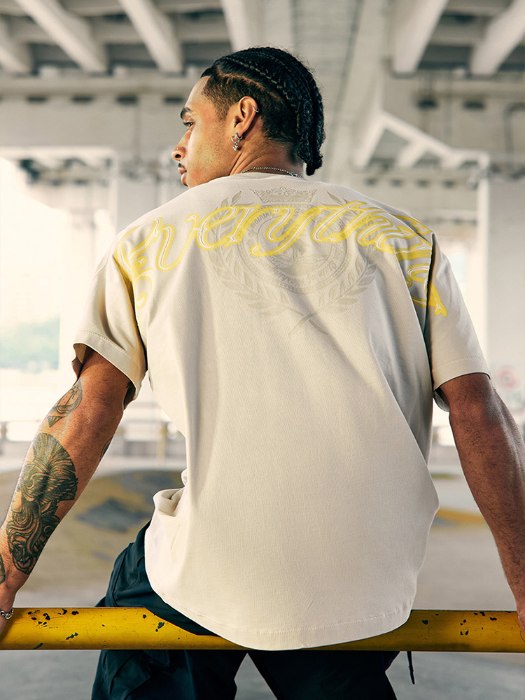 Bat Sleeve Print Street Cotton Loose Short sleeve Top T-shirt