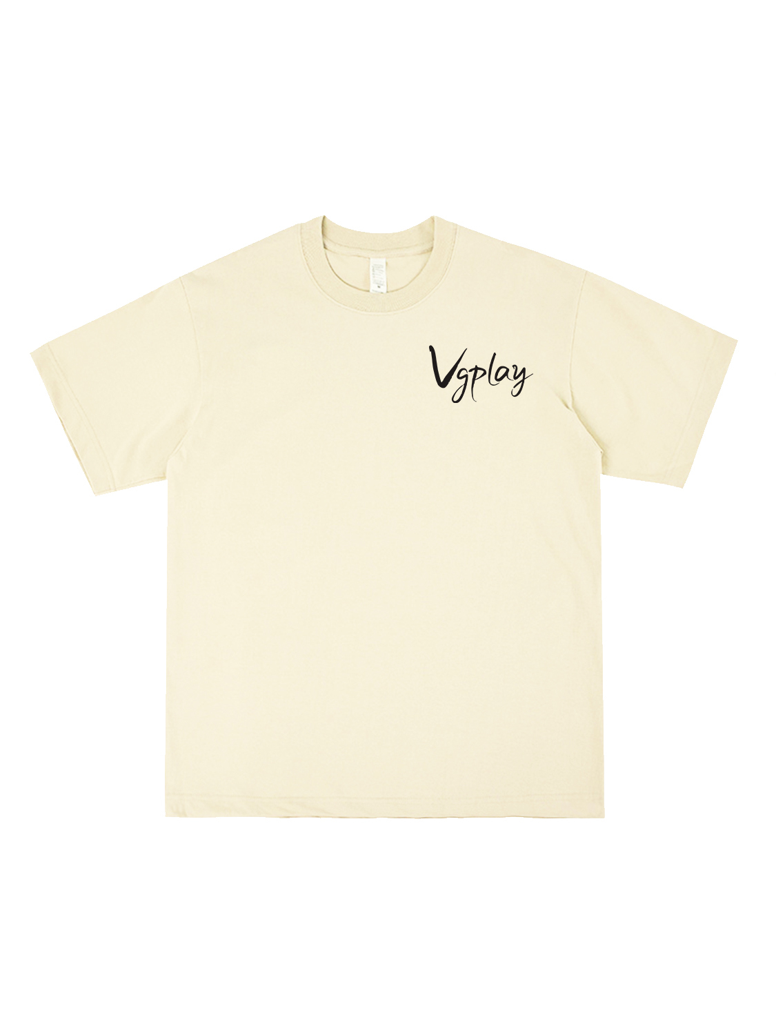 Vgplay Island Printed Short-sleeved Cotton T-shirt