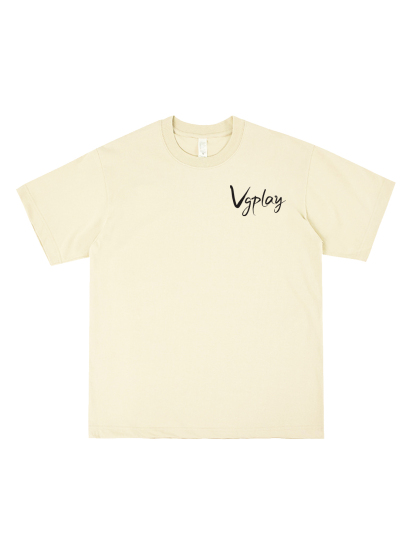 Vgplay Island Printed Short-sleeved Cotton T-shirt