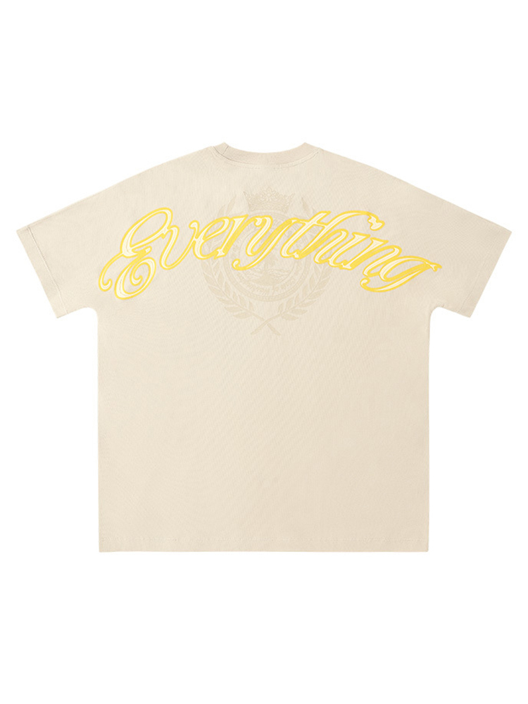 Bat Sleeve Print Street Cotton Loose Short sleeve Top T-shirt