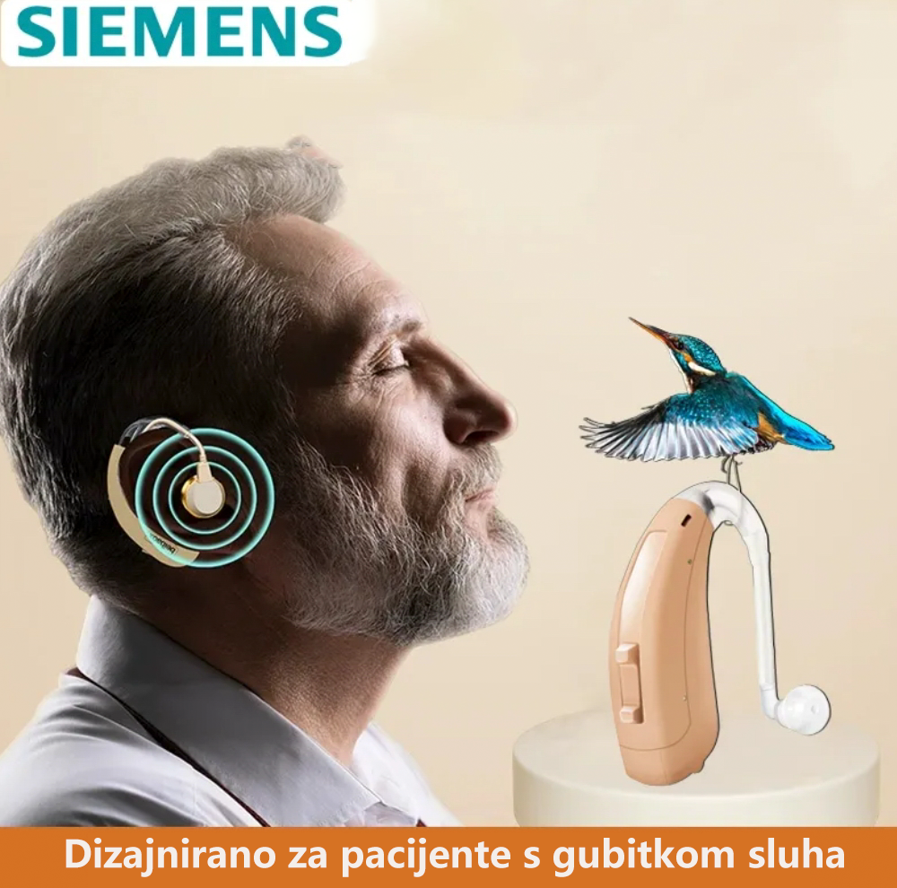 【Siemens】Pametni Bluetooth slušni aparat, pogodan za pacijente s blagim do teškim gubitkom sluha