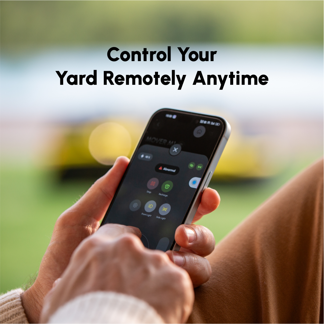 Controling robot mowers from your smart phone