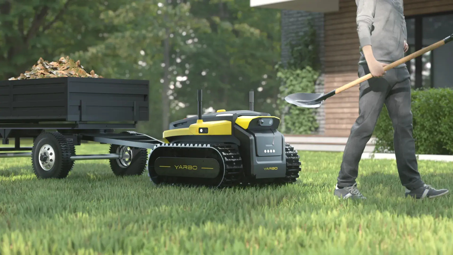 Yarbo's towing and follow me mode 