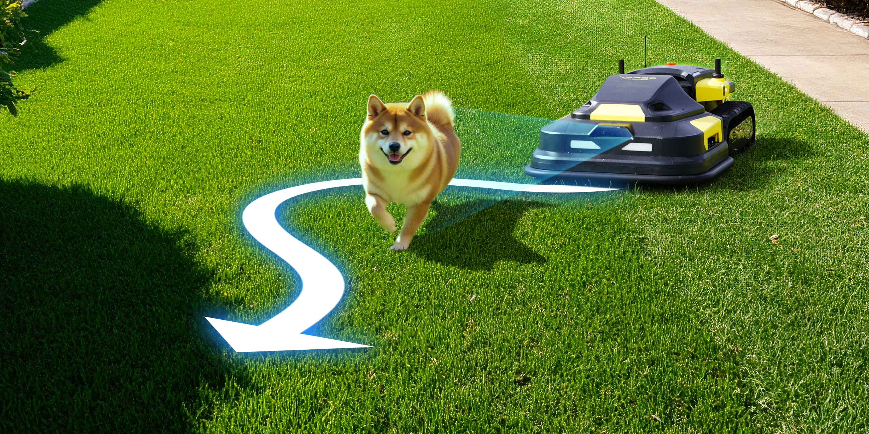 Robot Lawn Mower pet detection 