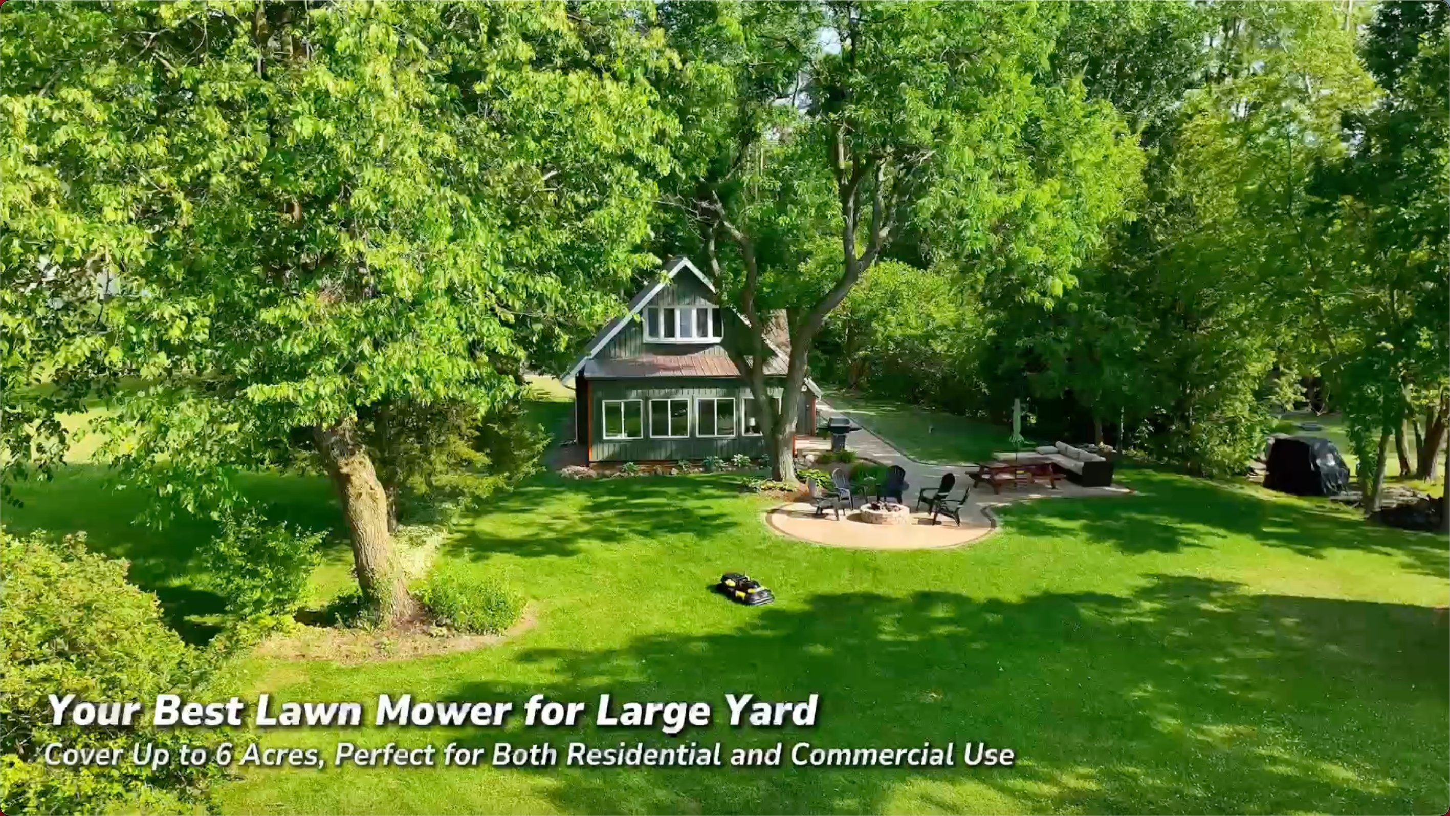 robotic lawn mower for large lawns
