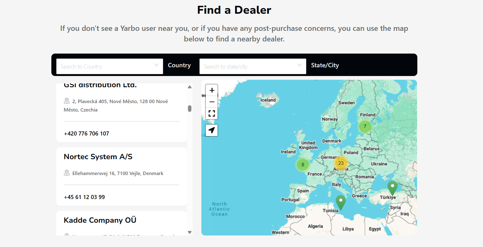 Find Yarbo Dealers