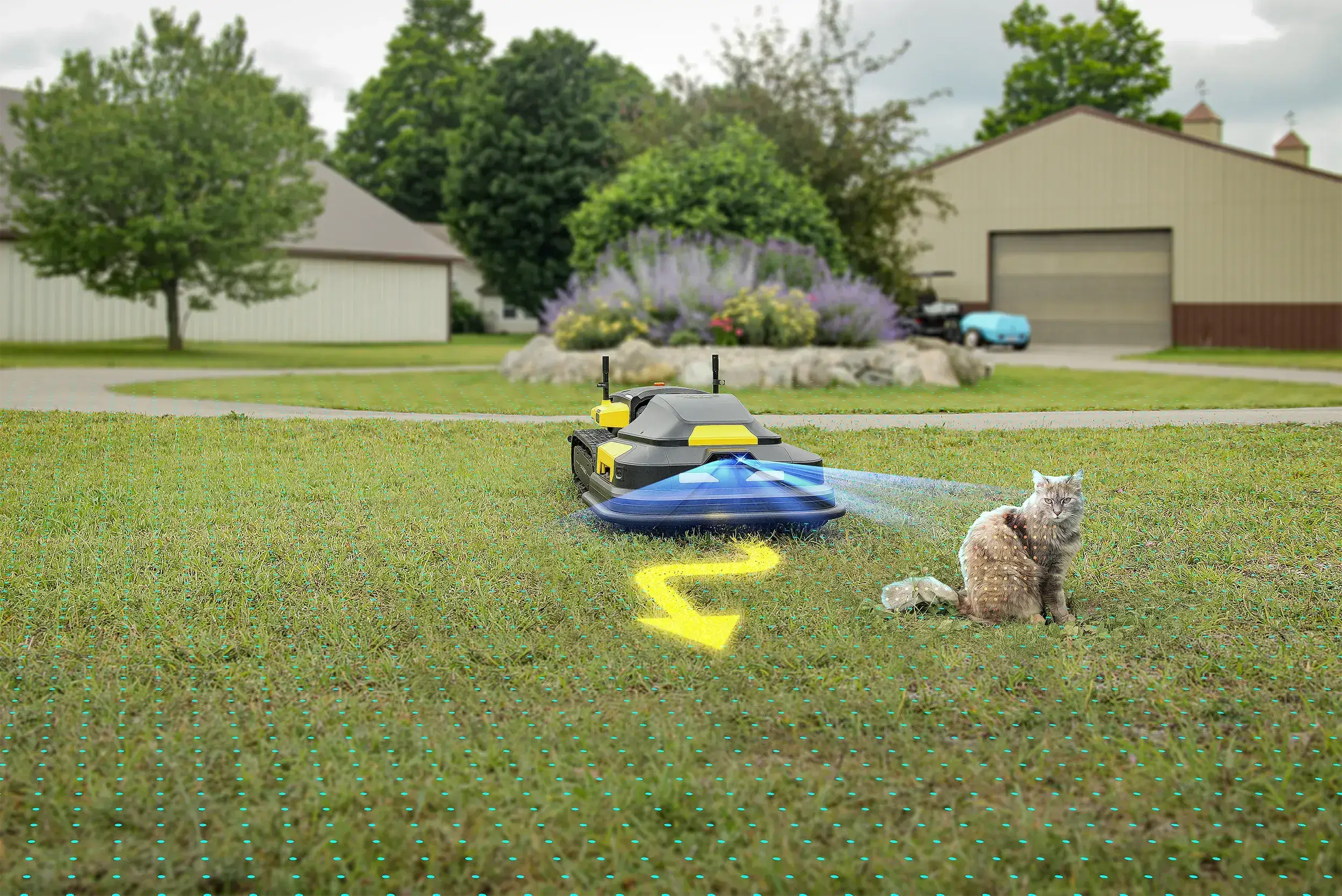 Robot Lawn mowers can get confused by certain obstacles