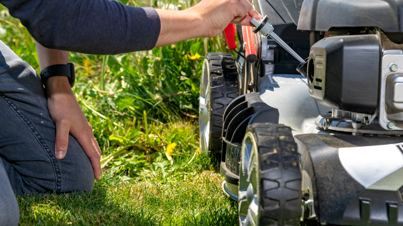 Changing the Oil of Lawn Mower