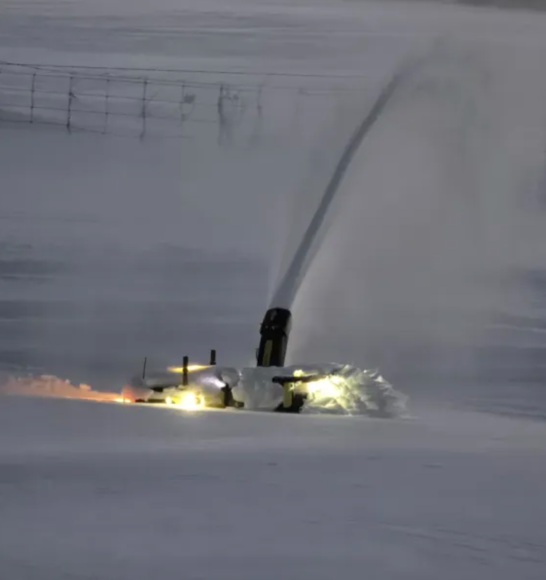 Yarbo Snow Blower in deep snow 