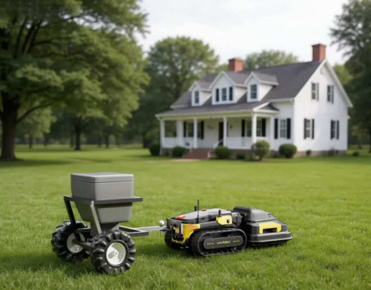 Yarbo spreading fertilizer 