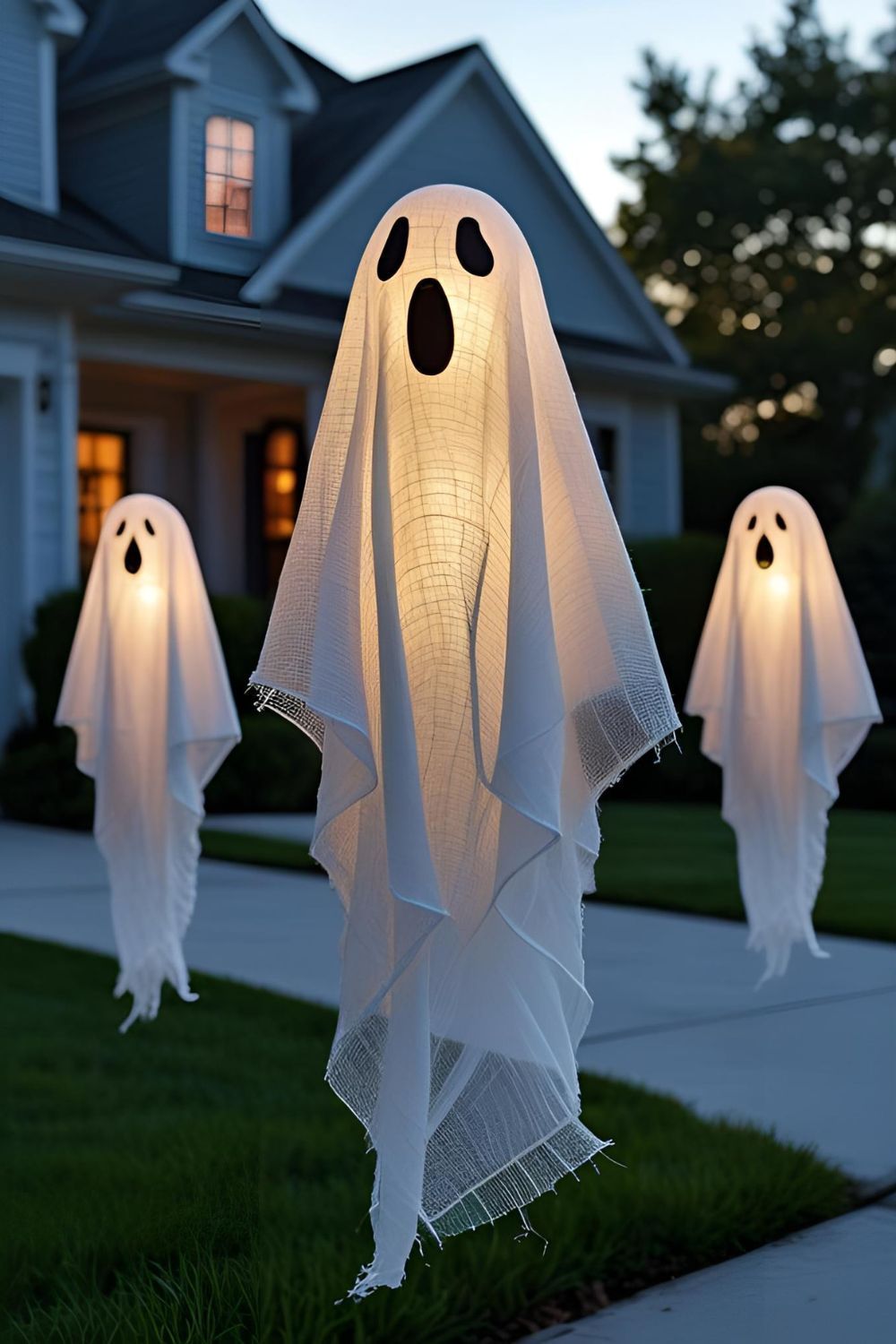 Smart-Lit Floating Ghosts