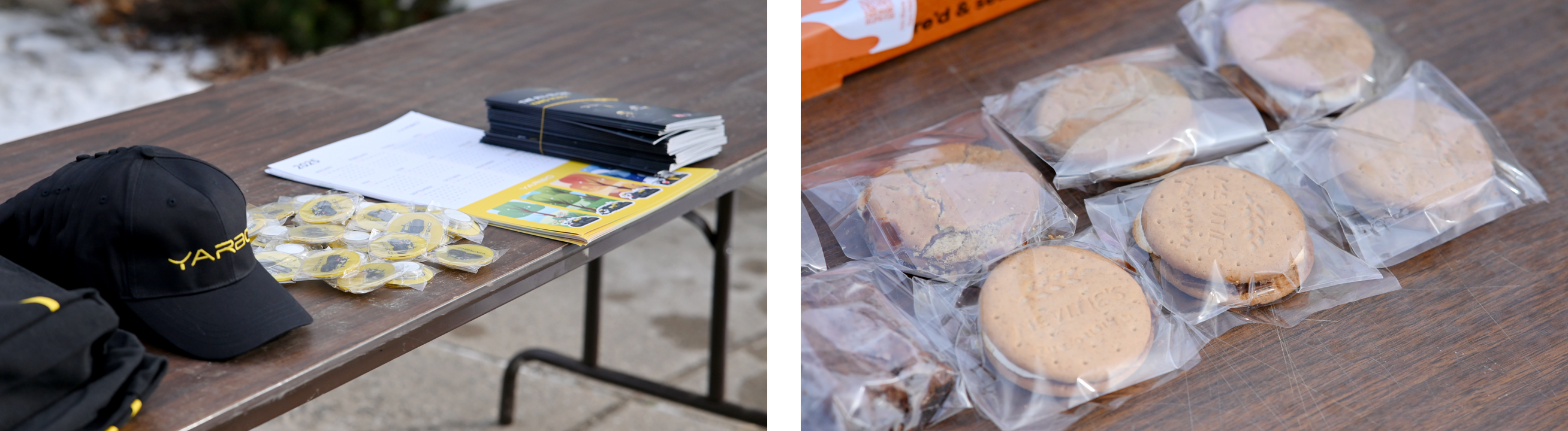 Yarbo gifts and cookies for the Roadmap Show