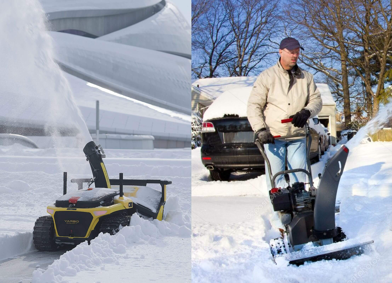 yarbo snow blower vs traditional snow blower