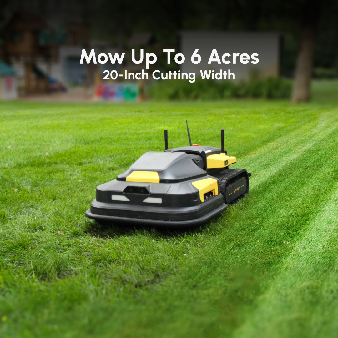 automatic lawn mower for large coverage