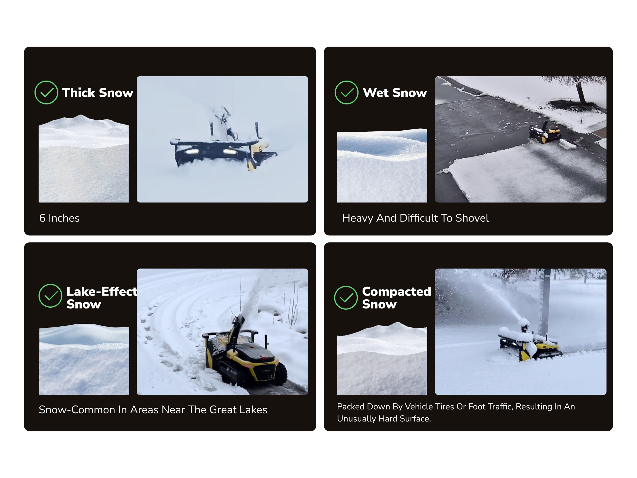 Yarbo - Snow blowing capabilities 