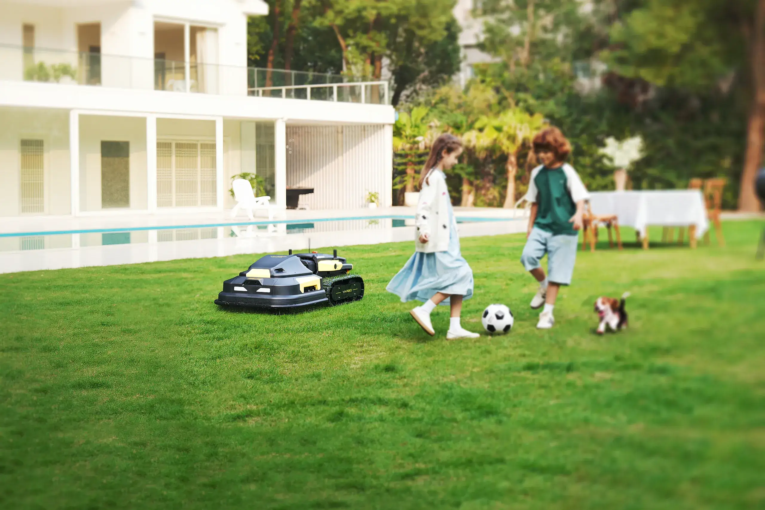 robotic mower for spring lawn care