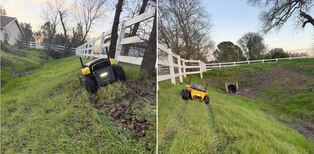 Lawn mower running on a schedule 