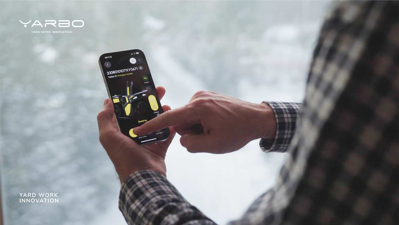 Yarbo Snow blower operation using the app 