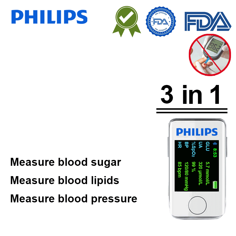 【15 in 1】 Nicht-invasives, intelligentes, multifunktionales Glukosemessgerät von Philips