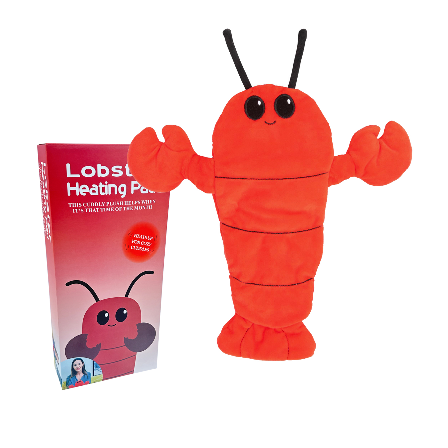 1pc Microwave Heating Pads For Cramps, Lobster Heating Pad, Hot Cold Pack, Microwavable Animals