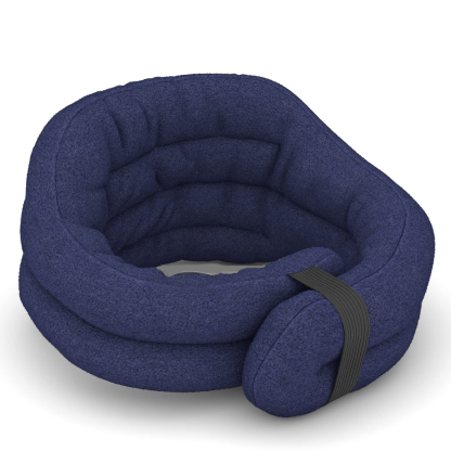 Microwave Heating Pad, Microwavable Heated Neck and Shoulder Wrap, Hands-Free Weighted Moist Hot or Cool Pack, Soft Fleece Cover and Flaxseed Filling