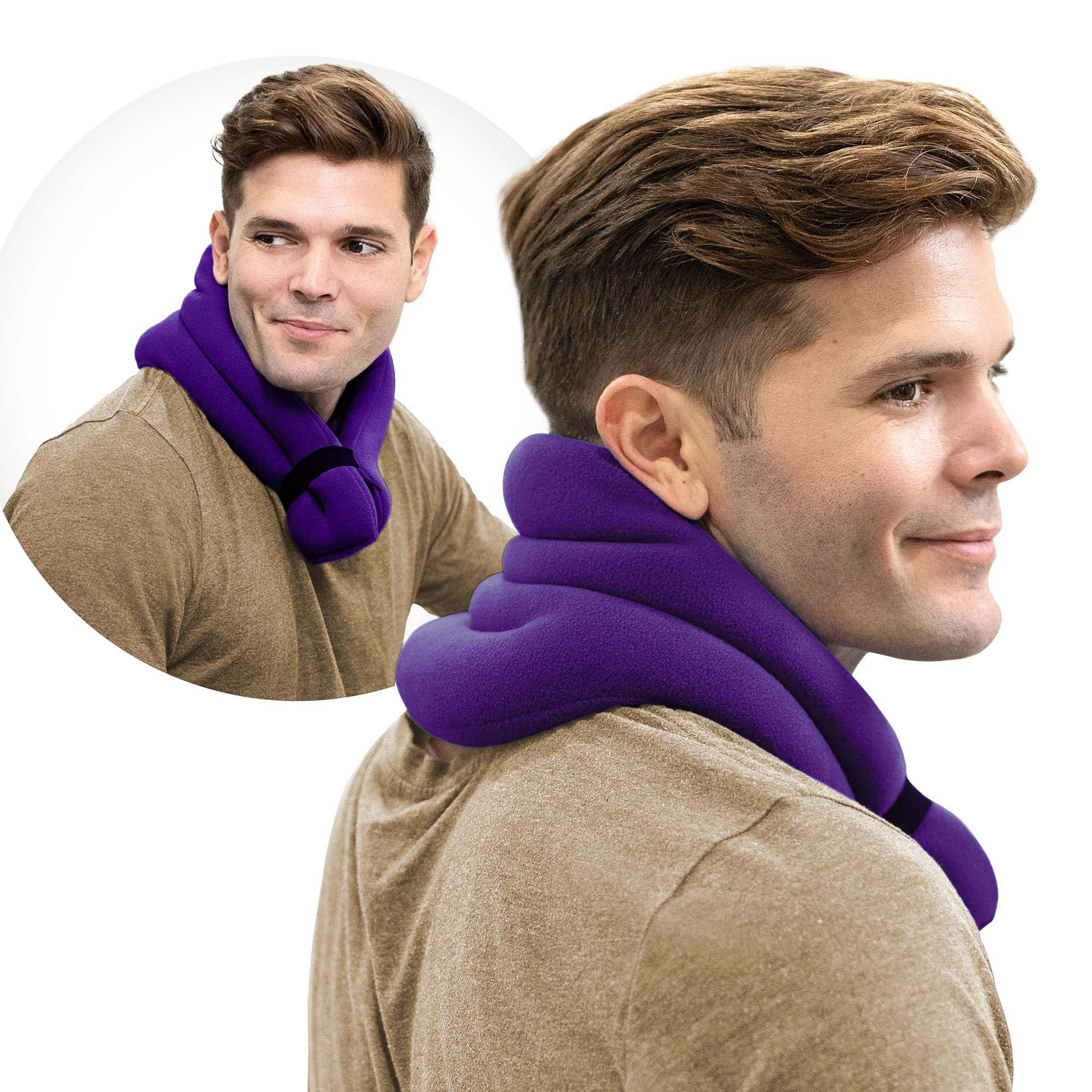 Microwave Heating Pad, Microwavable Heated Neck and Shoulder Wrap, Han